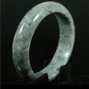 Grey Burma Jadeite Bracelet 54mm